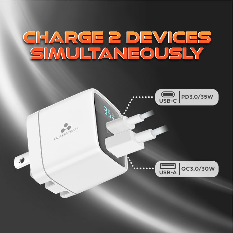 Alphatech Dual Port 35W GaN Charger