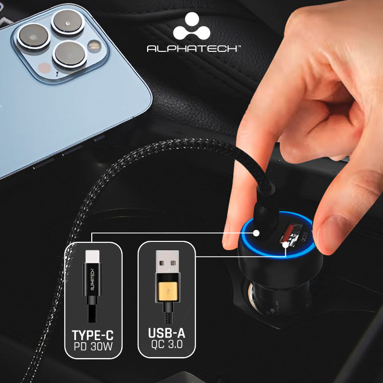 Alphatech Dual Port Car Charger