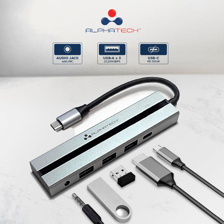 Alphatech 5-in-1 USB-C Hub
