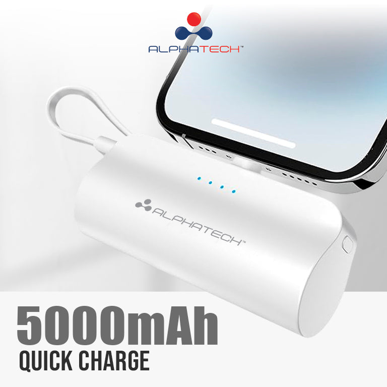 Alphatech Ultra-Mini Powerbank with Lightning Connector
