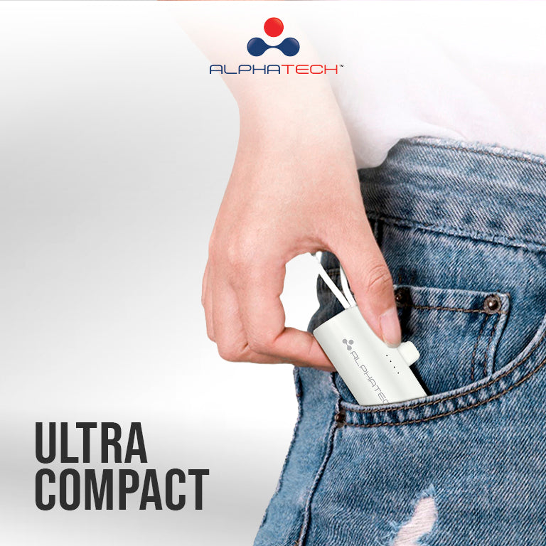 Alphatech Ultra-Mini Powerbank with Lightning Connector