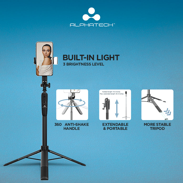 Alphatech Tripod Selfie Stick