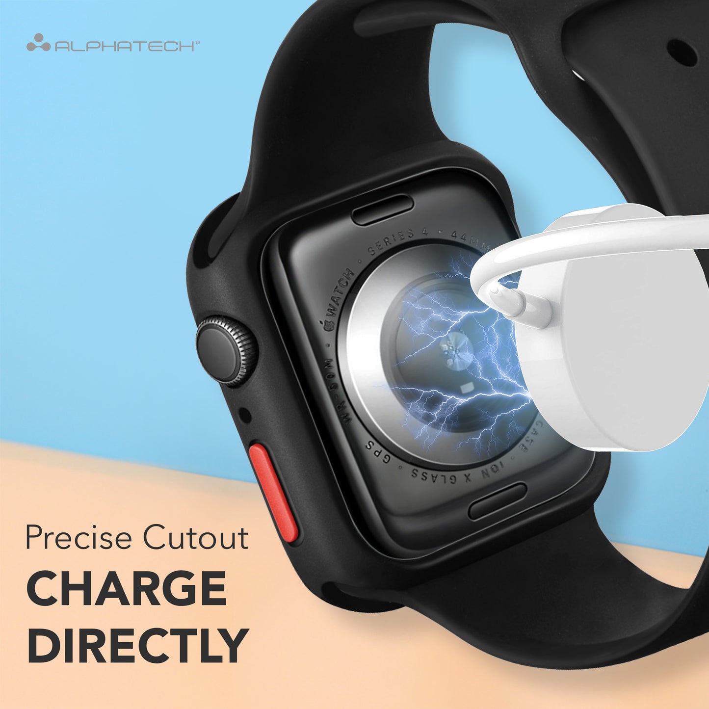 Alphatech Apple Watch Case with Colored Buttons