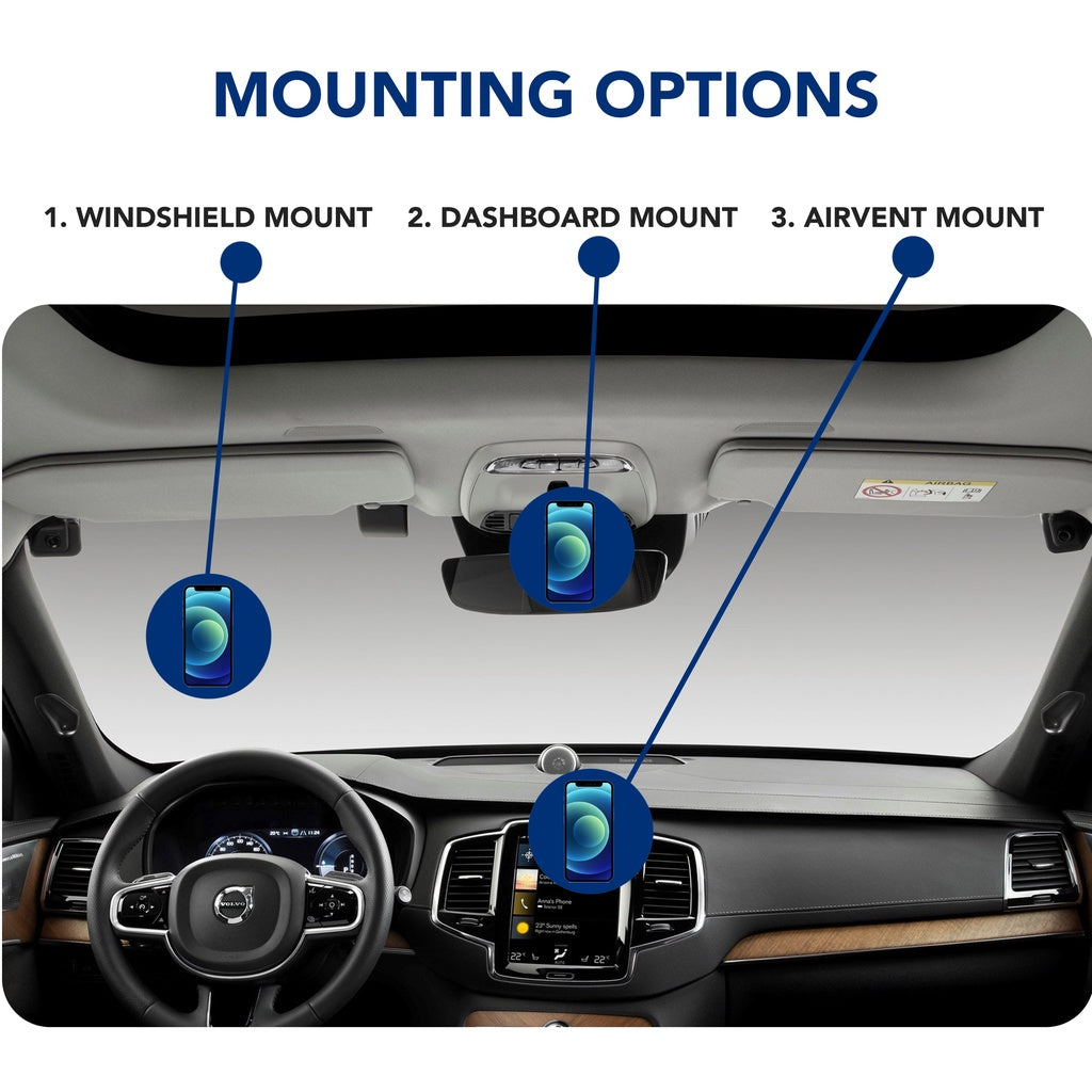 Alphatech 3-in-1 Magnetic Car Mount