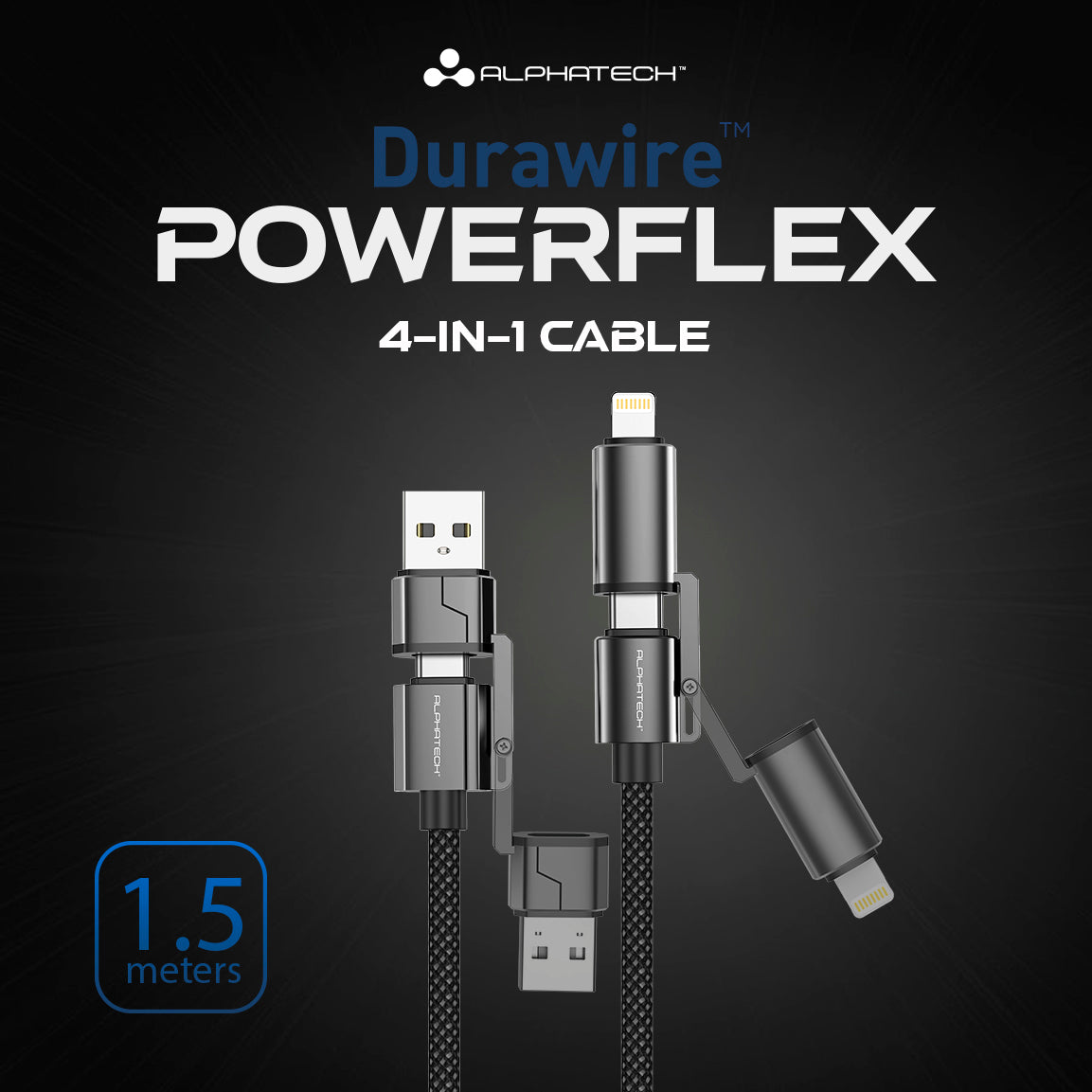 Alphatech Durawire Powerflex 4-in-1 Cable