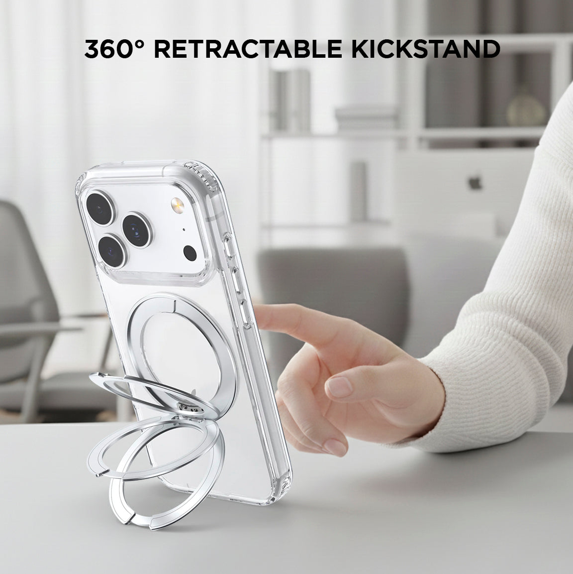 Alphatech Shockproof Case with Kickstand for iPhone