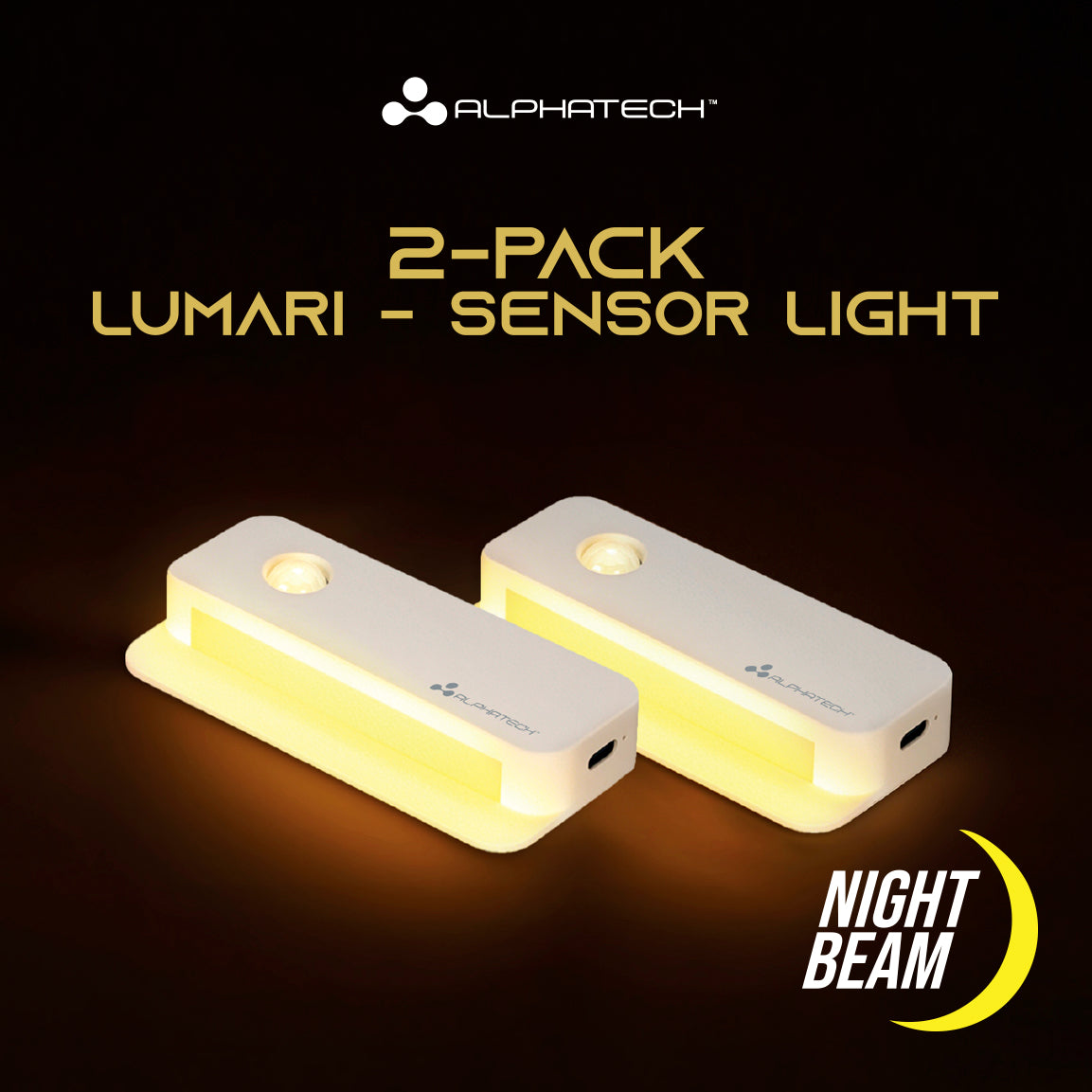 Alphatech 2-Pack Lumari Sensor Light
