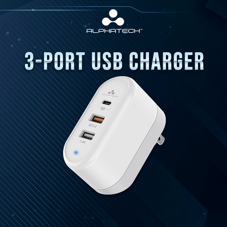 Alphatech 3 Port USB Charger