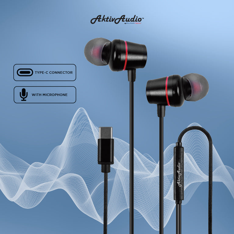 Aktiv Audio Type-C Magnetic Earphones