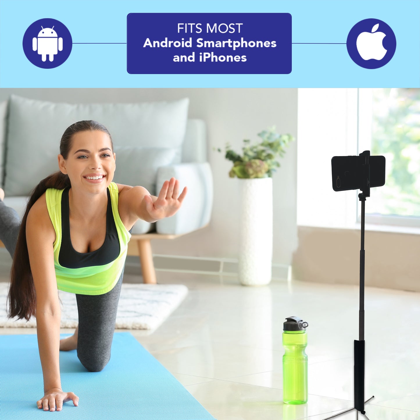 Alphatech Lightweight Selfie Stick Tripod